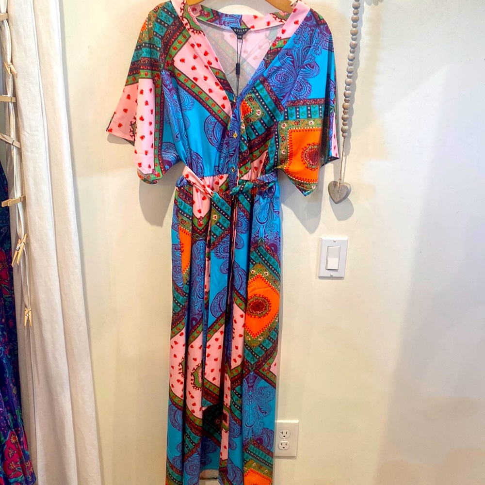 Beulah Patch Print Maxi